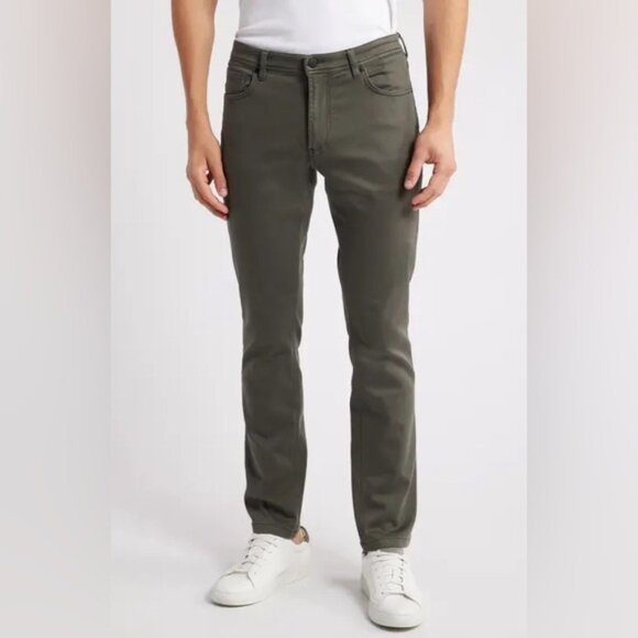 Banana Republic Army Green Chino Straight Leg Pants 33 x 31 - Picture 1 of 7